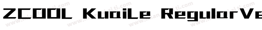 ZCOOL KuaiLe RegularVersion 2000字体转换